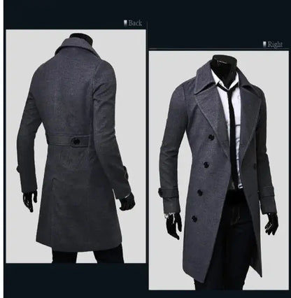 Men's Long Trench Coat My Shop Saver