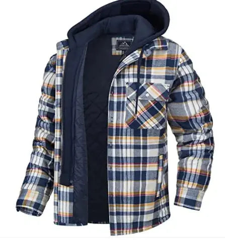 men's thick padded plaid jacket my shop saver