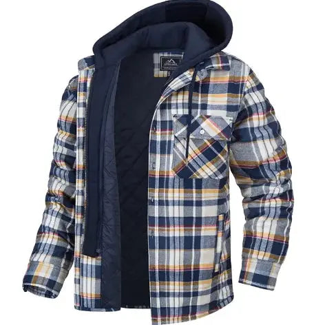 men's thick padded plaid jacket my shop saver