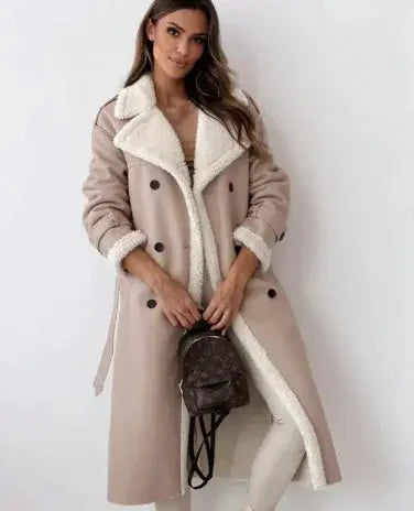 Lapel Coat Maillard Wear Composite Leather Plush My Shop Saver