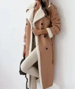 Lapel Coat Maillard Wear Composite Leather Plush My Shop Saver