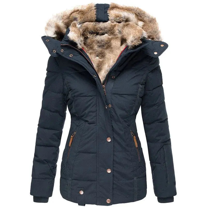 winter puffer jacket with faux fur my shop saver