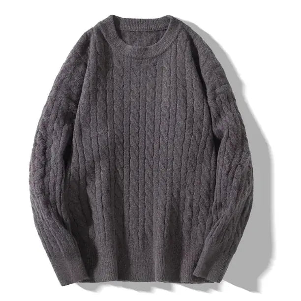 thick knit round neck sweater my shop saver