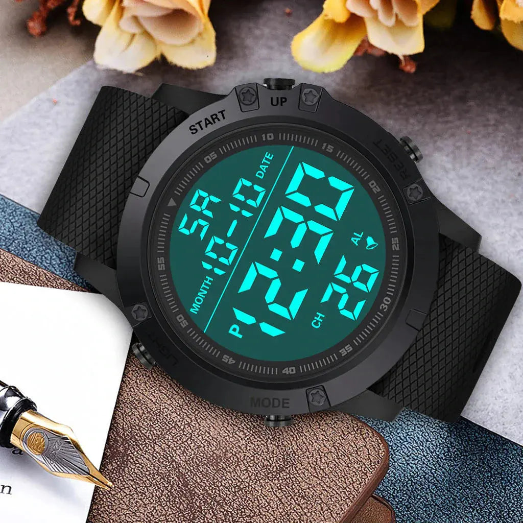 waterproof digital sports watch military tactical led backlight wristwatch men my shop saver