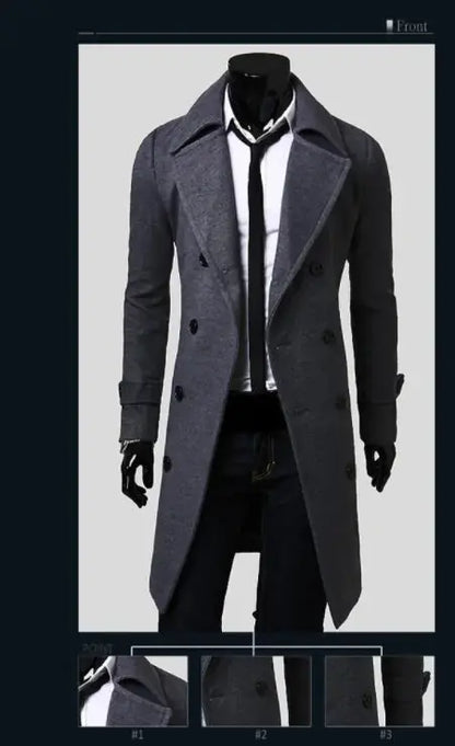 Men's Long Trench Coat My Shop Saver