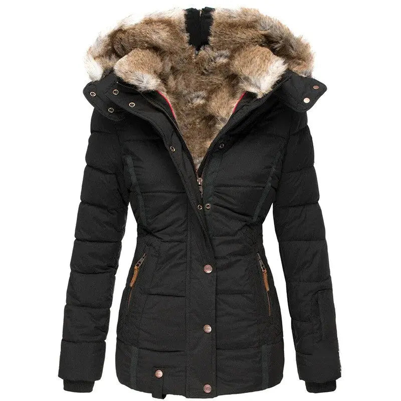 winter puffer jacket with faux fur my shop saver