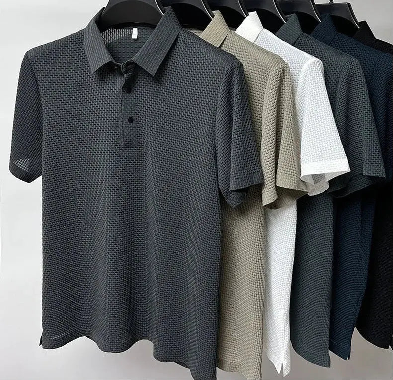 men's ice silk mesh polo shirt my shop saver