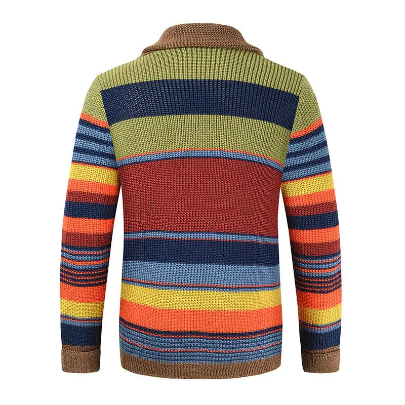 color-block lapel sweater coat my shop saver