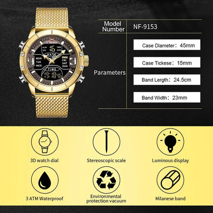 NAVIFORCE Luxury Quartz Sports Watch My Shop Saver