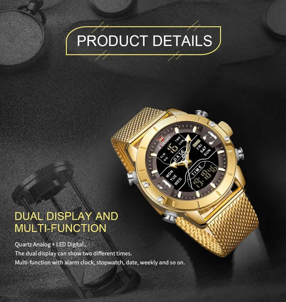 naviforce luxury quartz sports watch my shop saver