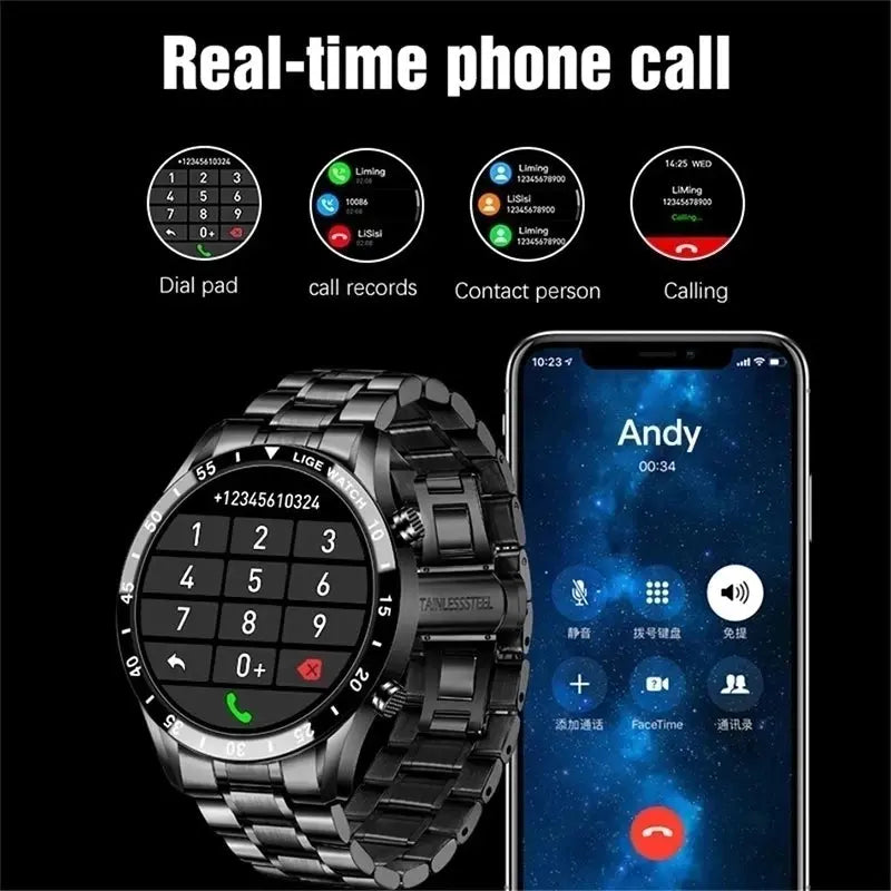 lige luxury touch screen smart watch my shop saver