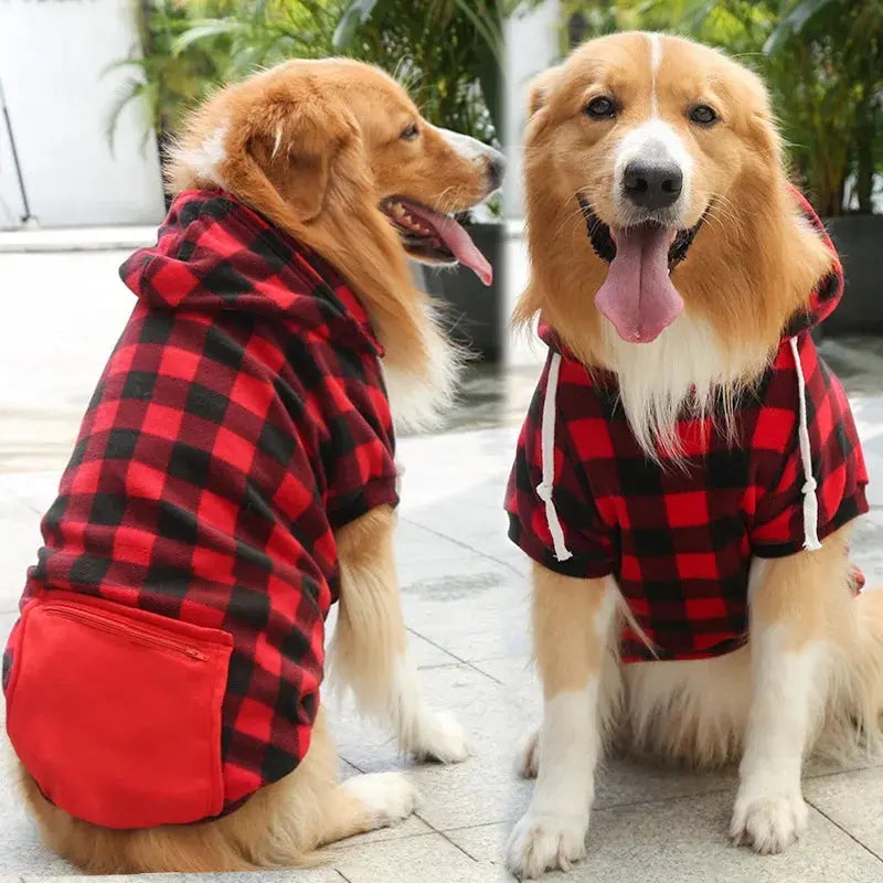 reversible plaid dog winter coat my shop saver