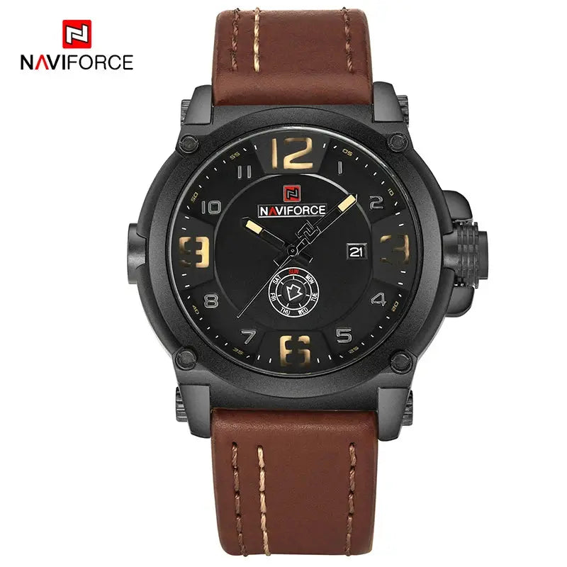 naviforce men's luxury quartz sports watch my shop saver