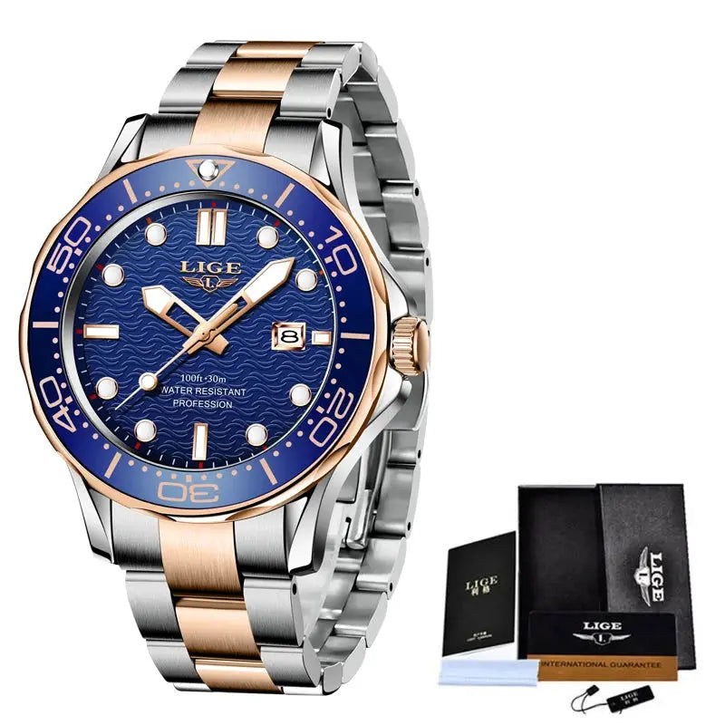 lige luxury dive watch for men my shop saver