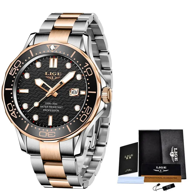 lige luxury dive watch for men my shop saver