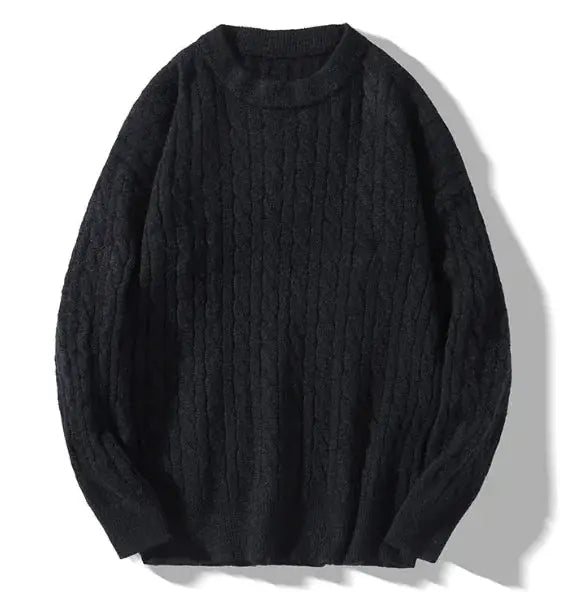 thick knit round neck sweater my shop saver