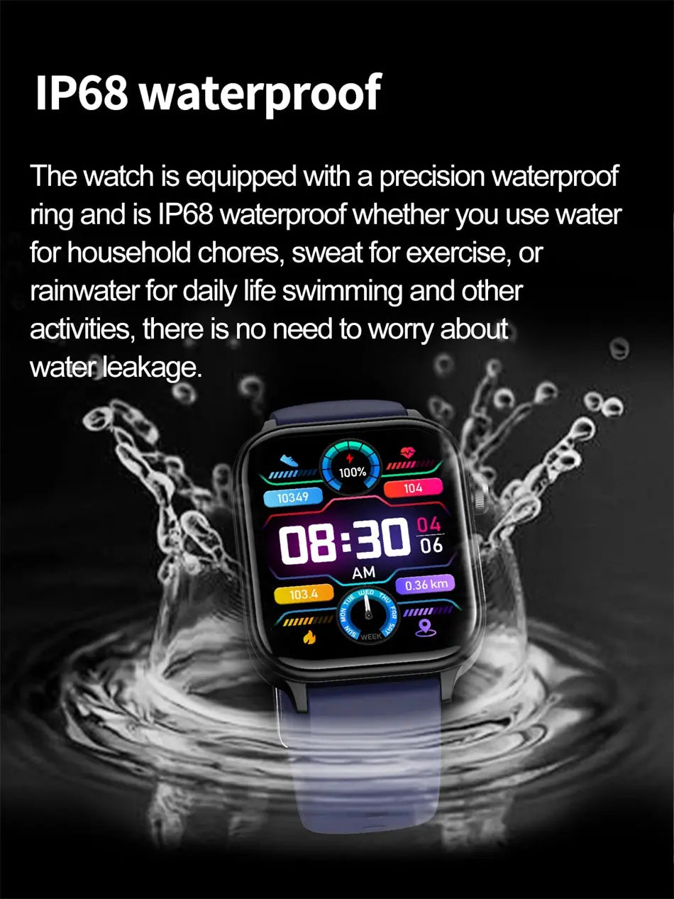 medical grade smart watch - 1.96" my shop saver