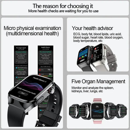 2024 Smartwatch: Medical Grade - 2.04" My Shop Saver