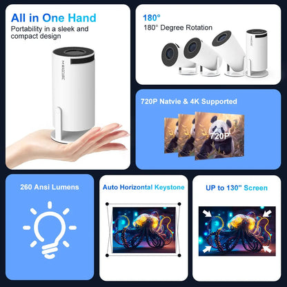 Indoor & Outdoor 4K Projector My Shop Saver