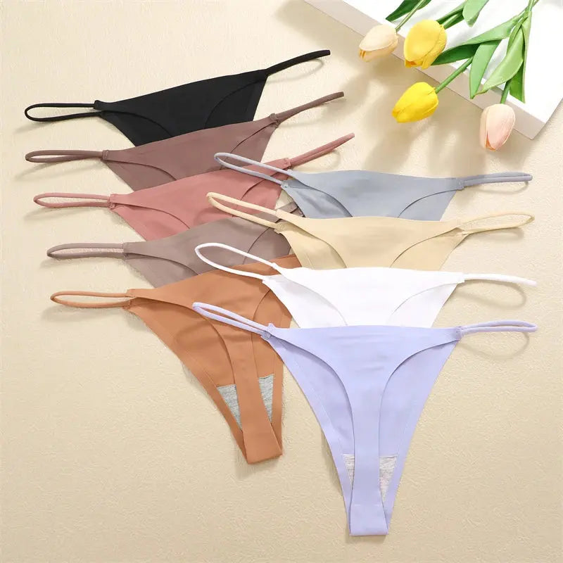 5 pcs seamless silk thongs my shop saver