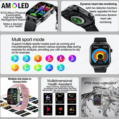 2024 Smartwatch: Medical Grade - 2.04" My Shop Saver