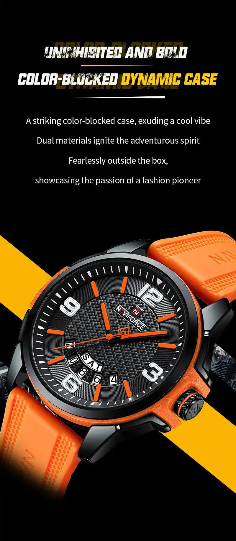 naviforce creative tpu strap sports wristwatch my shop saver