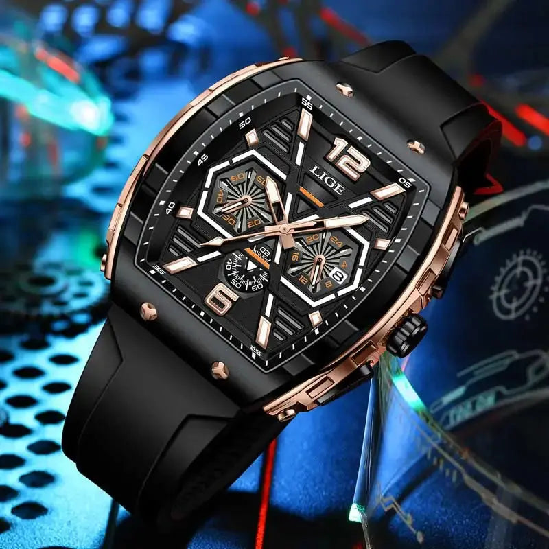 lige luxury square sports quartz watch my shop saver