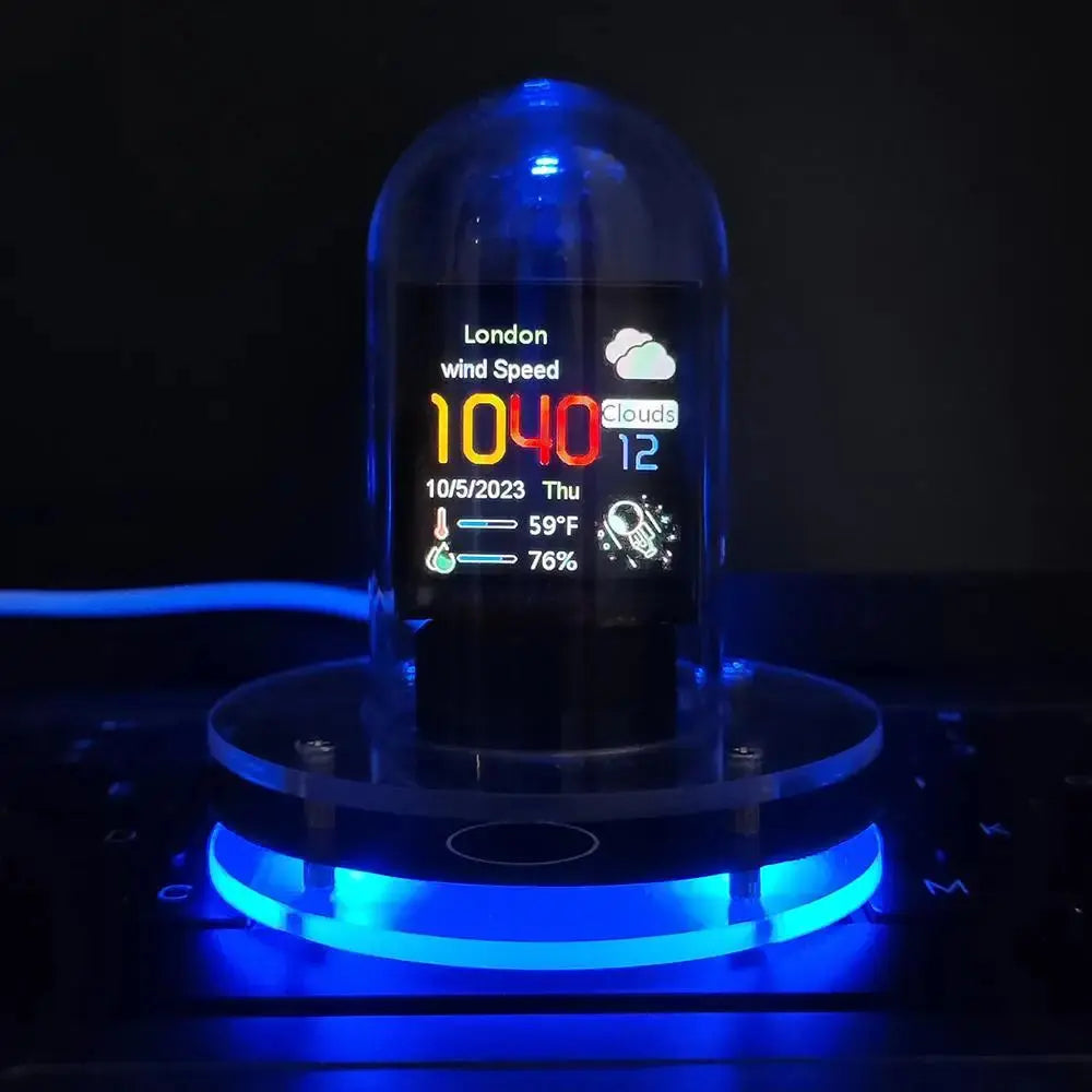 smart wi-fi nixie tube digital decor my shop saver