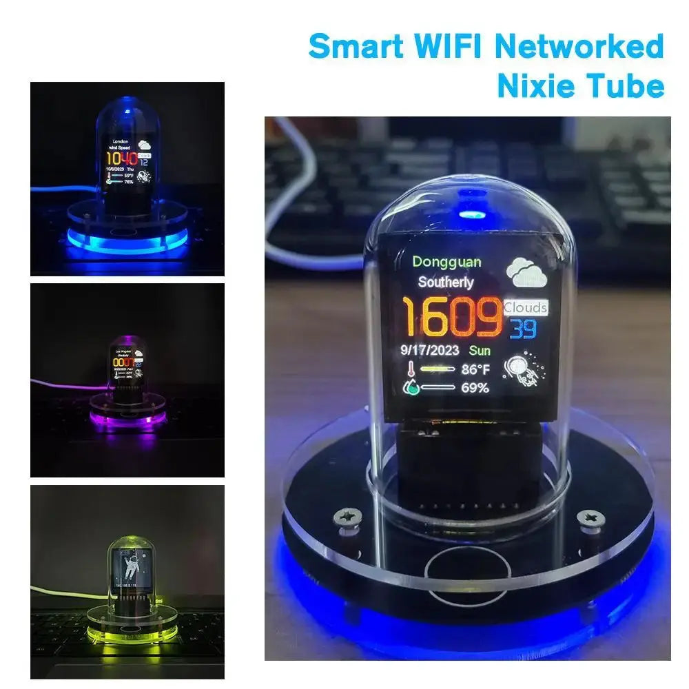 smart wi-fi nixie tube digital decor my shop saver