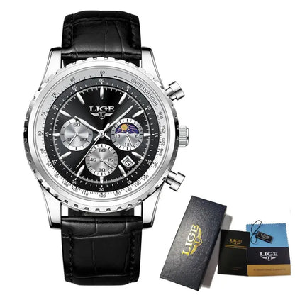 LIGE Men's Luxury Watch My Shop Saver