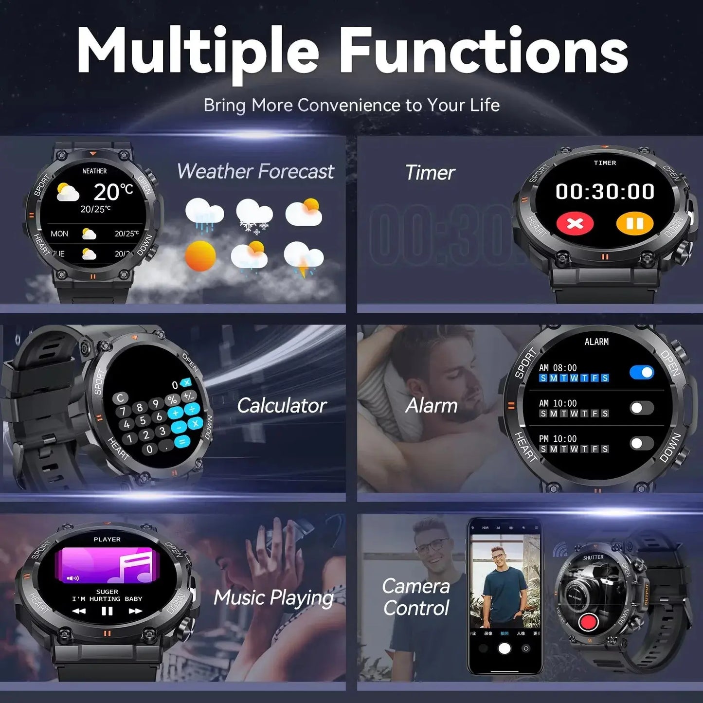 sports bluetooth call smartwatch my shop saver