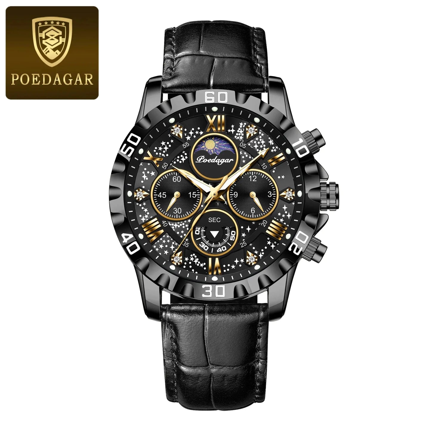 poedagar luxury men's watch my shop saver