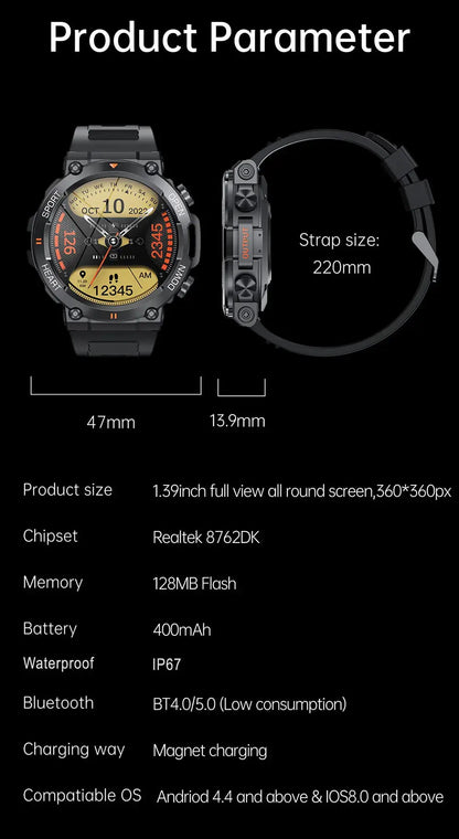 1.39-Inch HD Bluetooth Smartwatch My Shop Saver