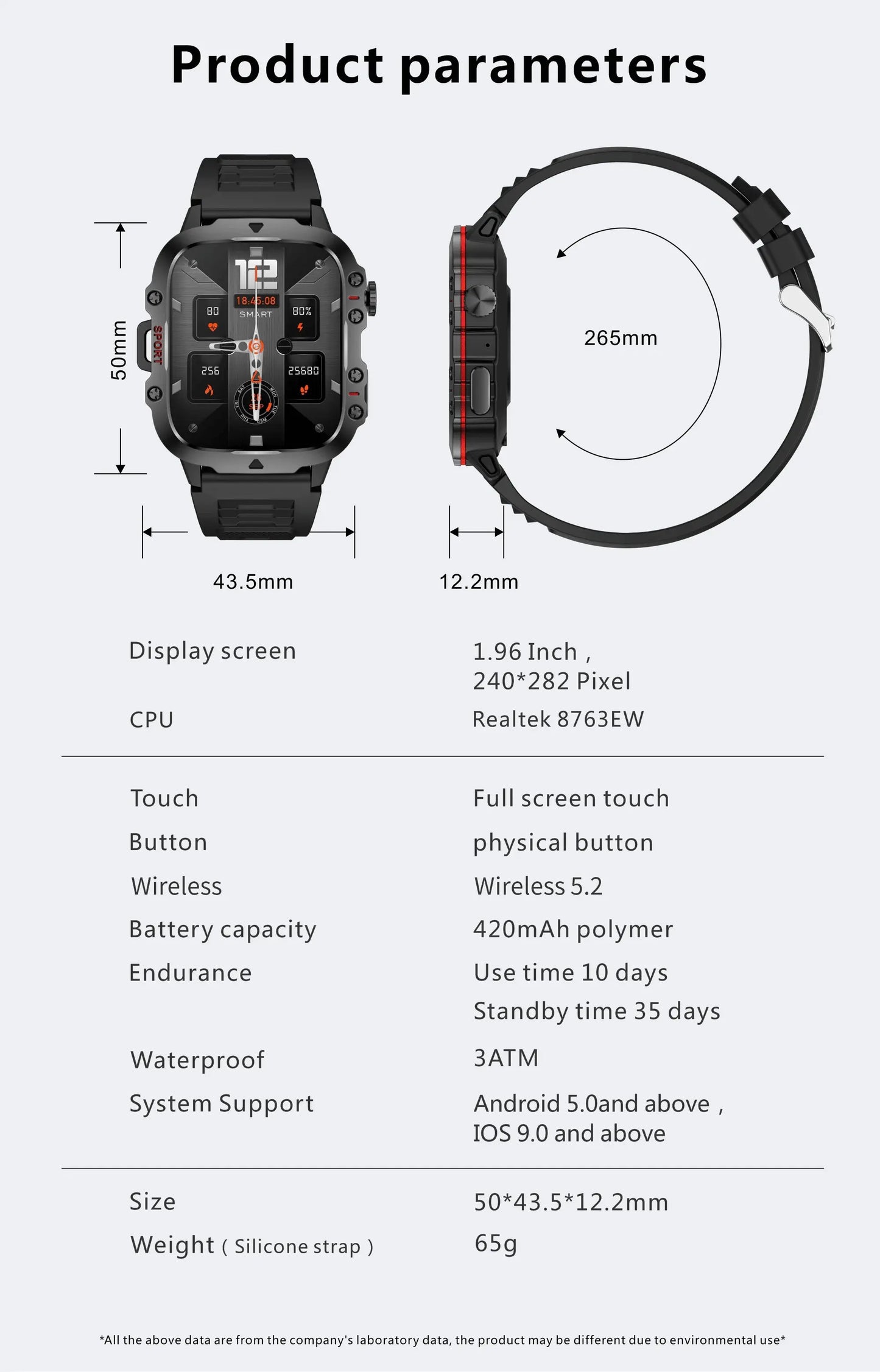 2024 military smart watch - ip68 my shop saver