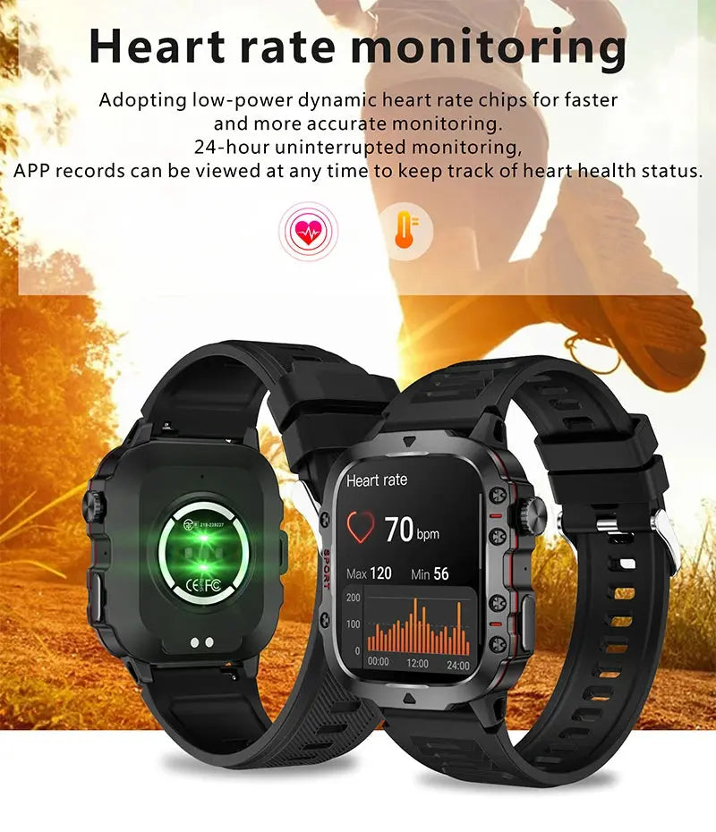 2024 military smart watch - ip68 my shop saver