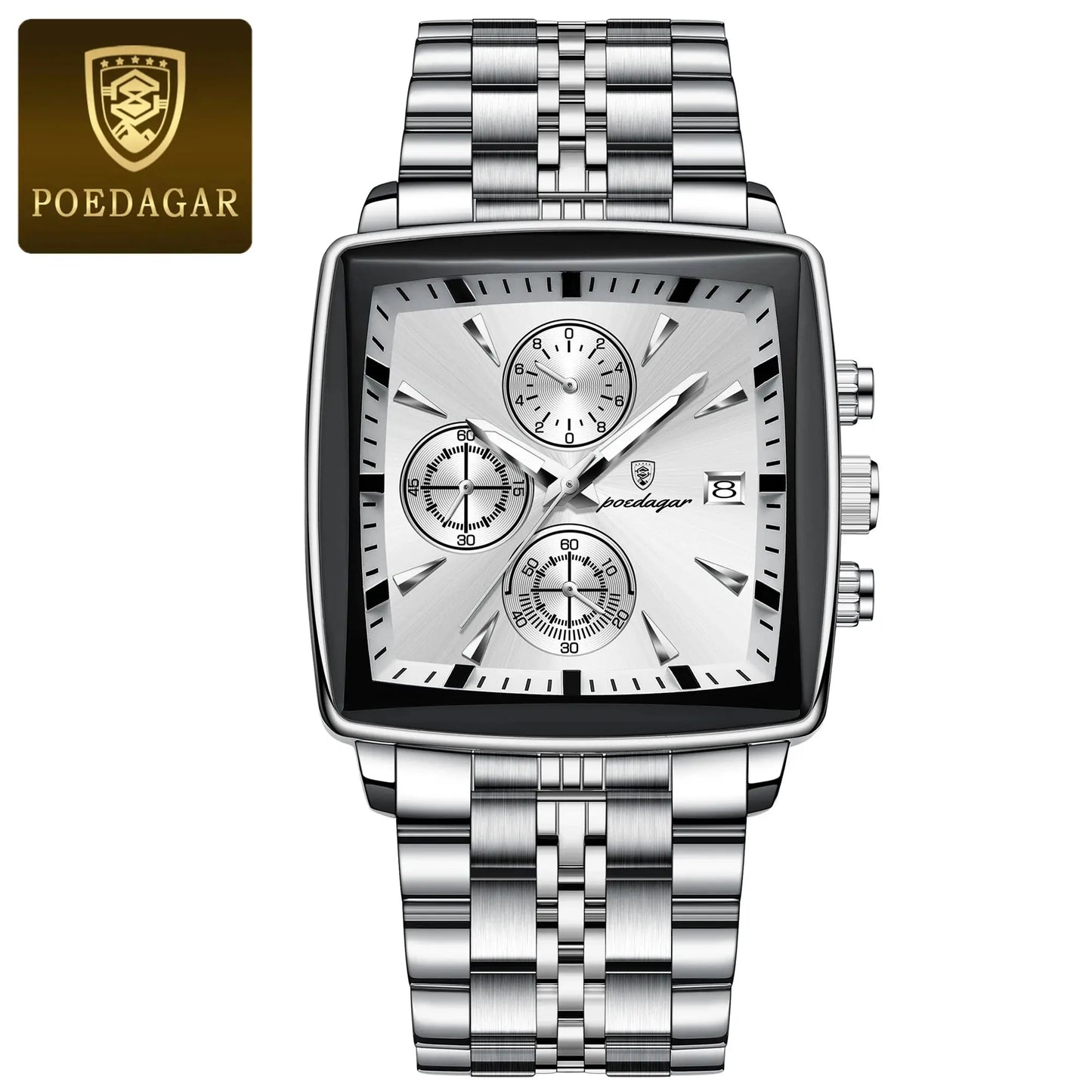 poedagar luxury square sport watch my shop saver