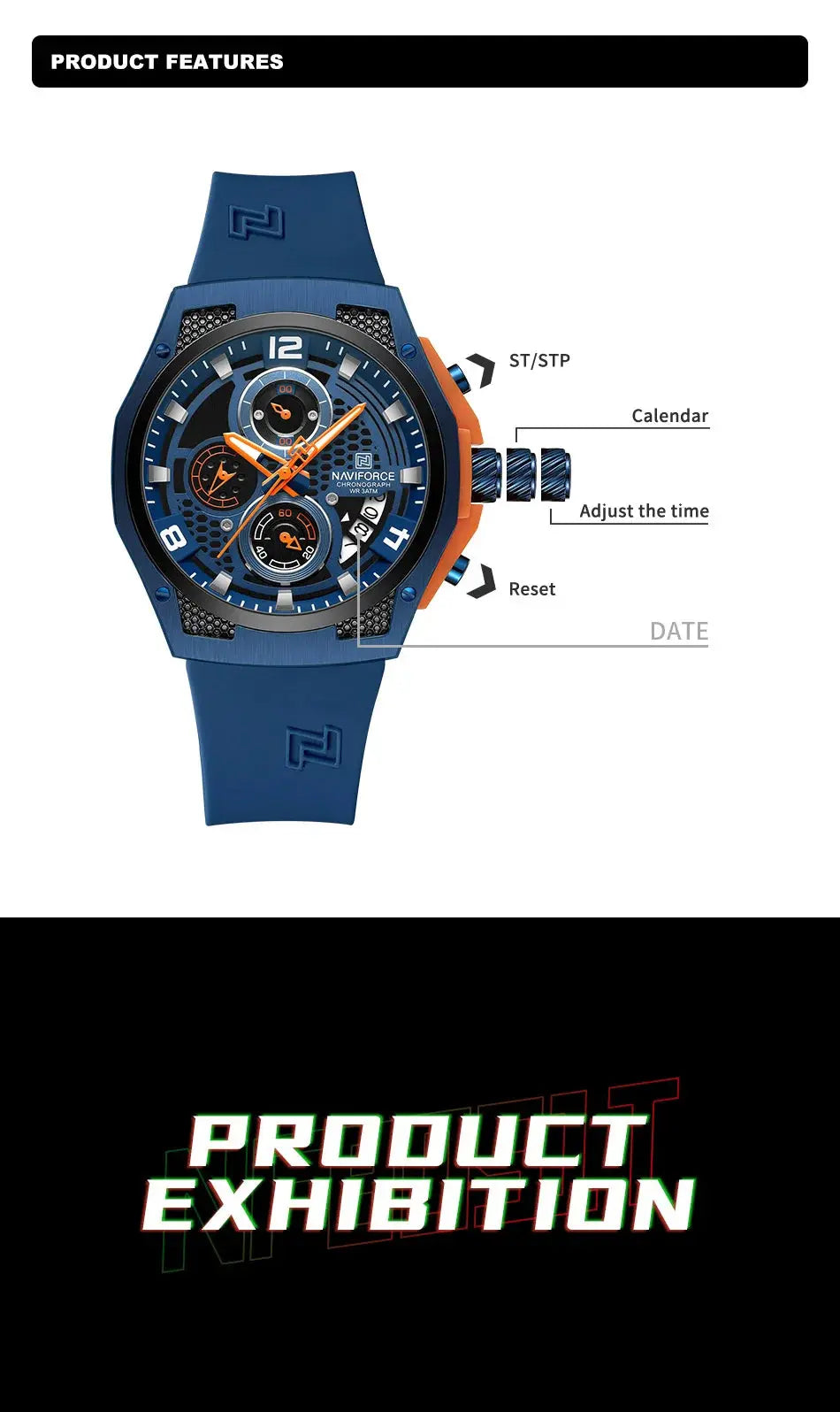 naviforce luxury sports quartz watch my shop saver