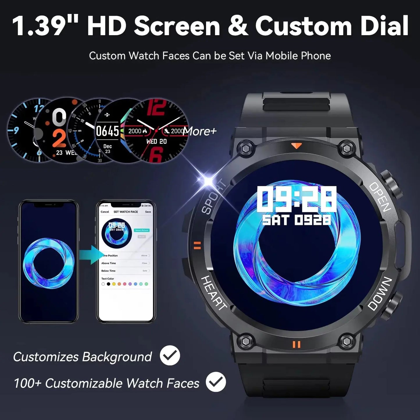 sports bluetooth call smartwatch my shop saver