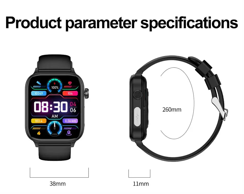 medical grade smart watch - 1.96" my shop saver