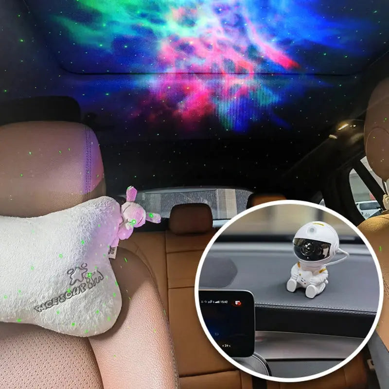 galaxy star projector astronaut night light my shop saver