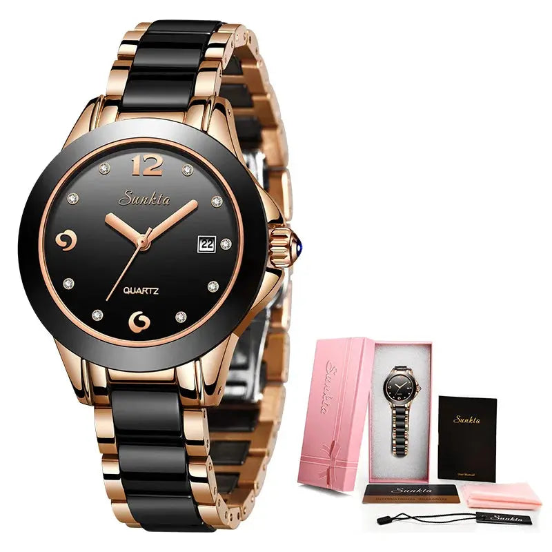 lige women’s fashion ceramic watch my shop saver