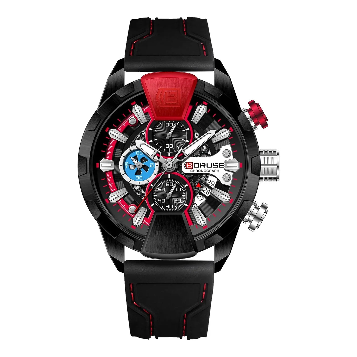 boruse luxury chronograph red watches my shop saver