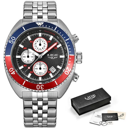 LIGE Men's Luxury Quartz Watch My Shop Saver