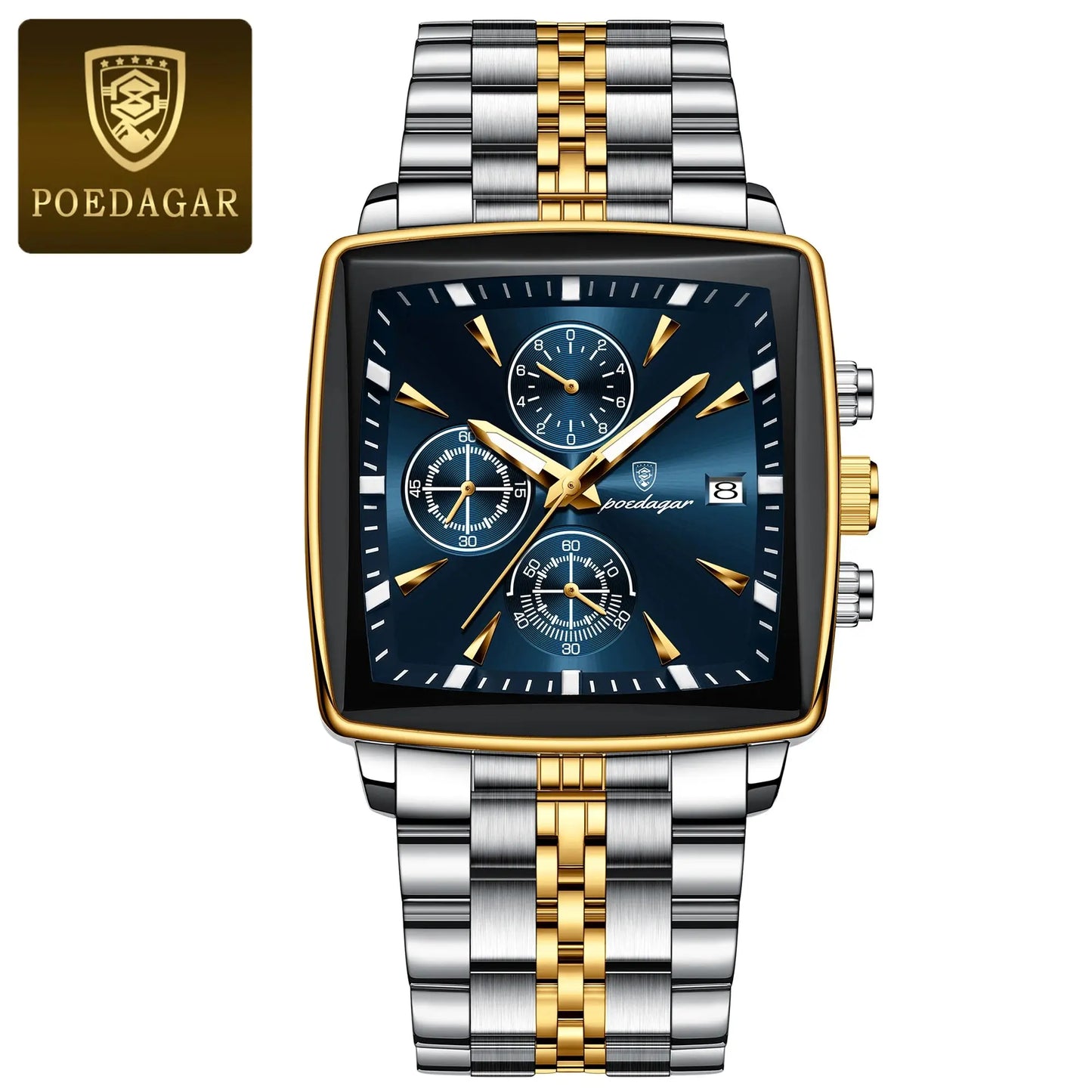 poedagar luxury square sport watch my shop saver