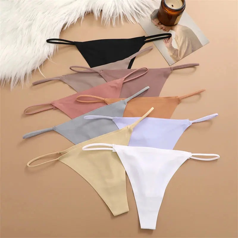 5 pcs seamless silk thongs my shop saver