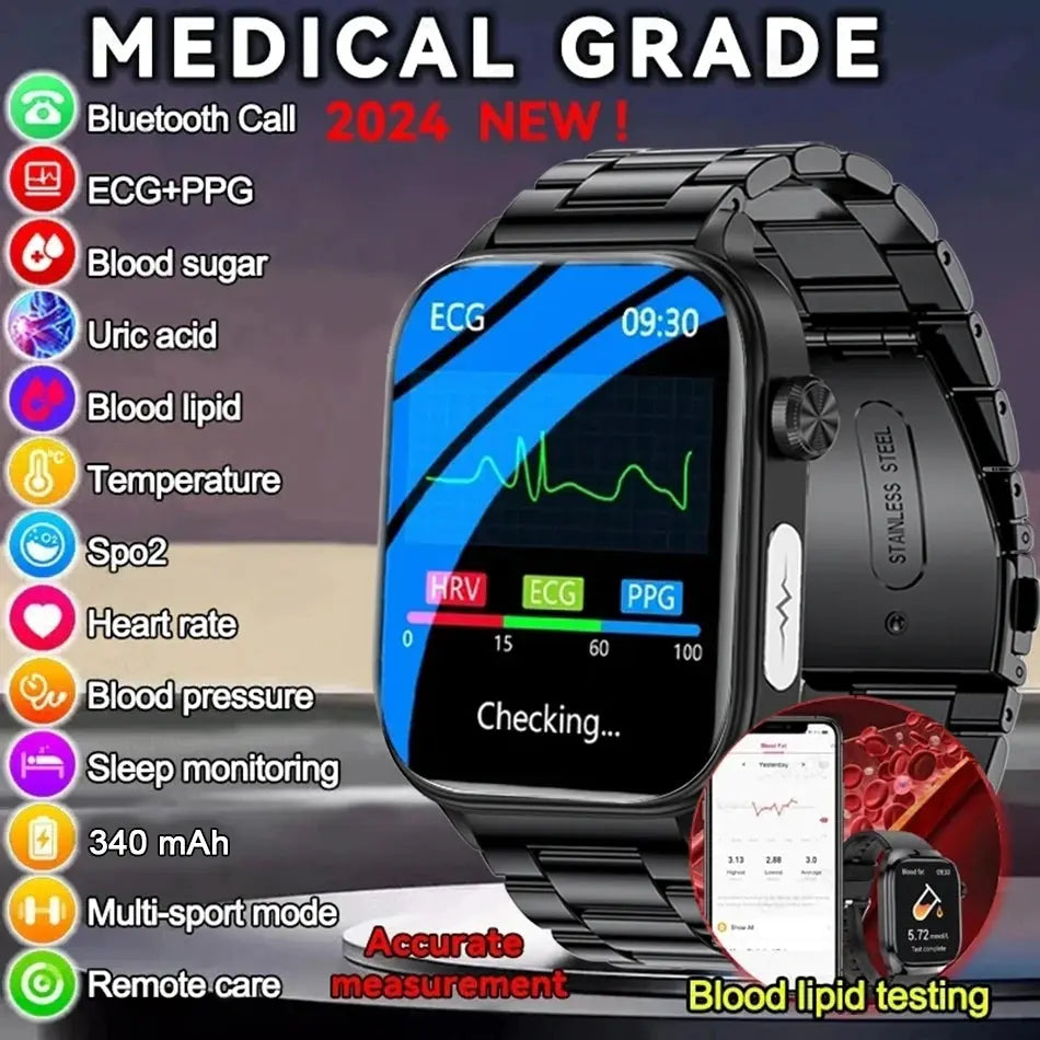 medical grade smart watch - 1.96" my shop saver