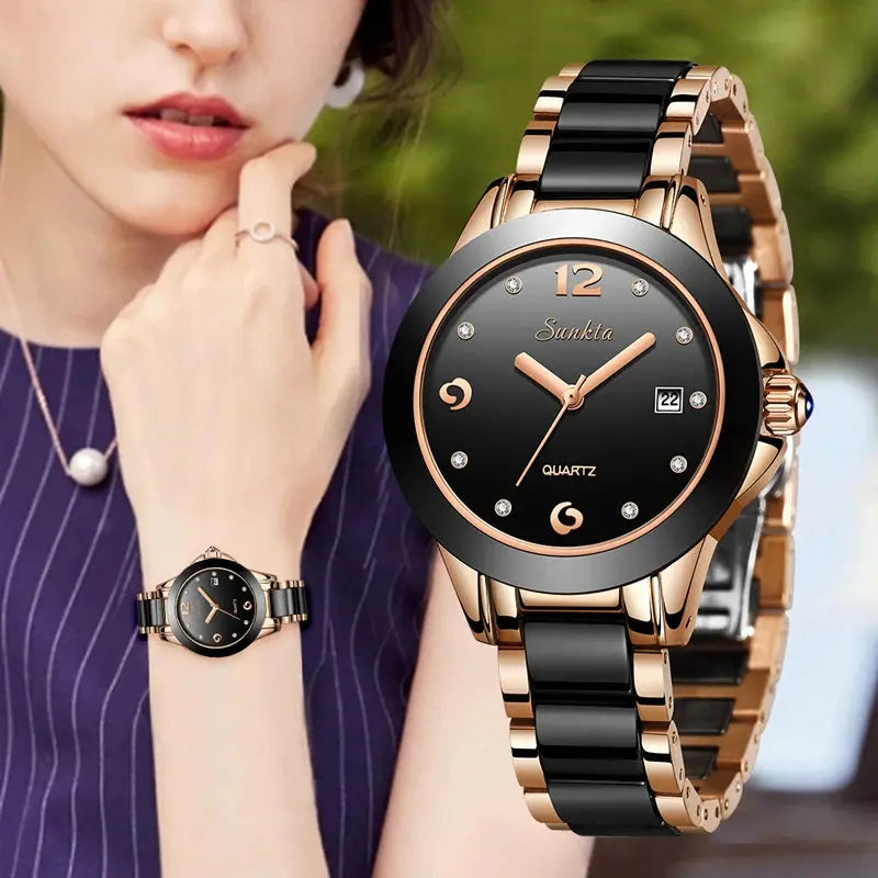 lige women’s fashion ceramic watch my shop saver