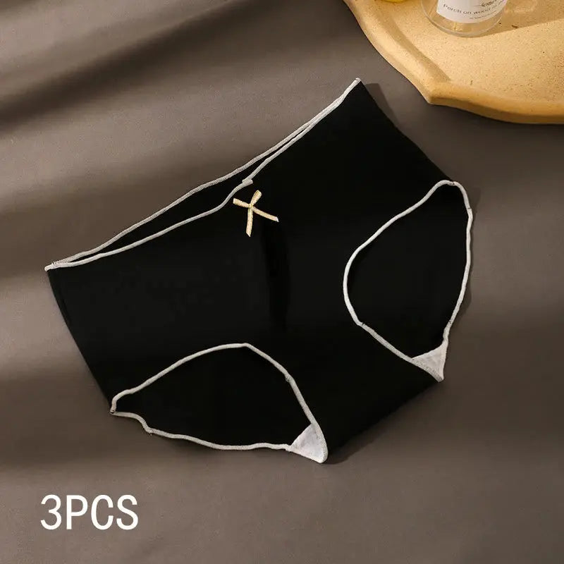 3pcs/pack women's silk seamless underwear my shop saver