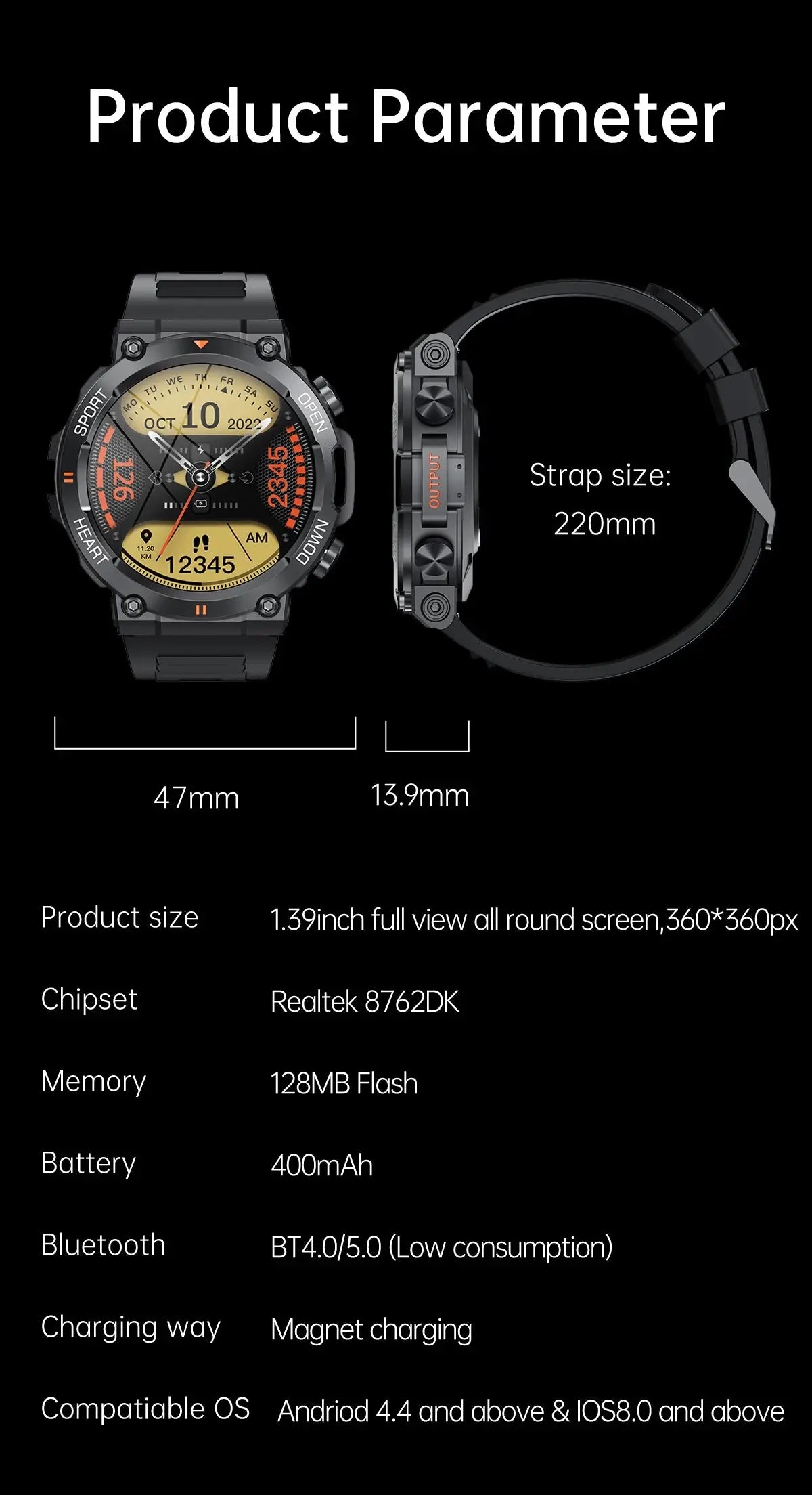 sports bluetooth call smartwatch my shop saver