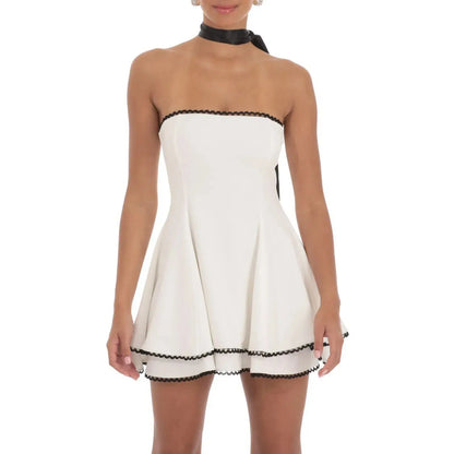 Summer Strapless Mini Dress My Shop Saver